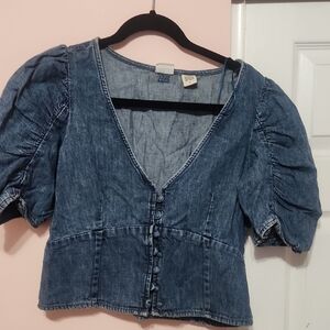 Levi's Denim Blue Blouse